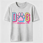 Checkered Dog Mom Paw Classic T-Shirt