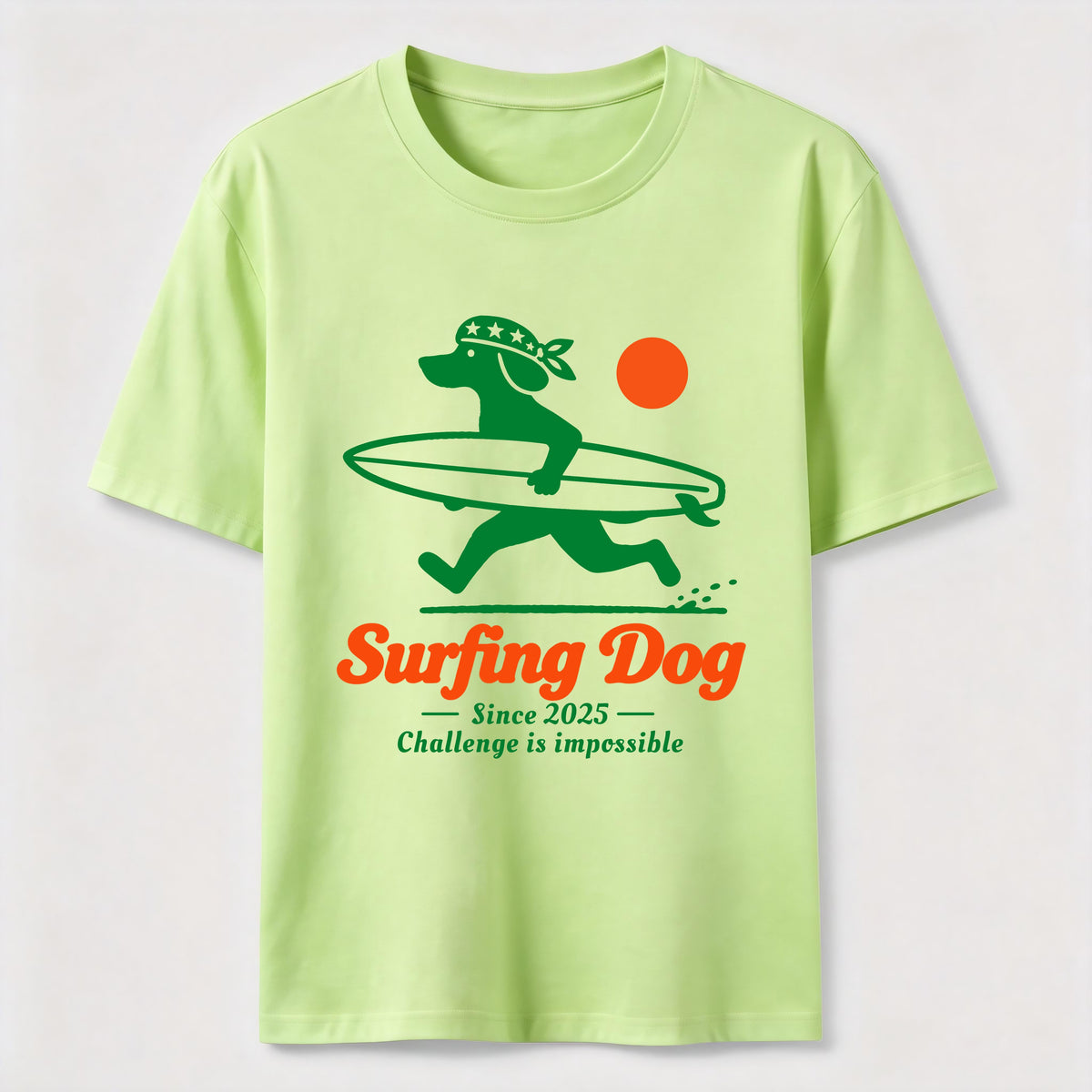 Retro Surf Dog Classic T-Shirt
