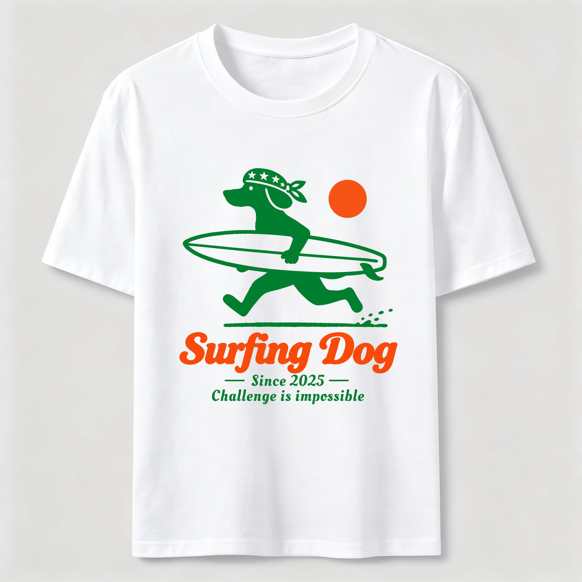 Retro Surf Dog Classic T-Shirt