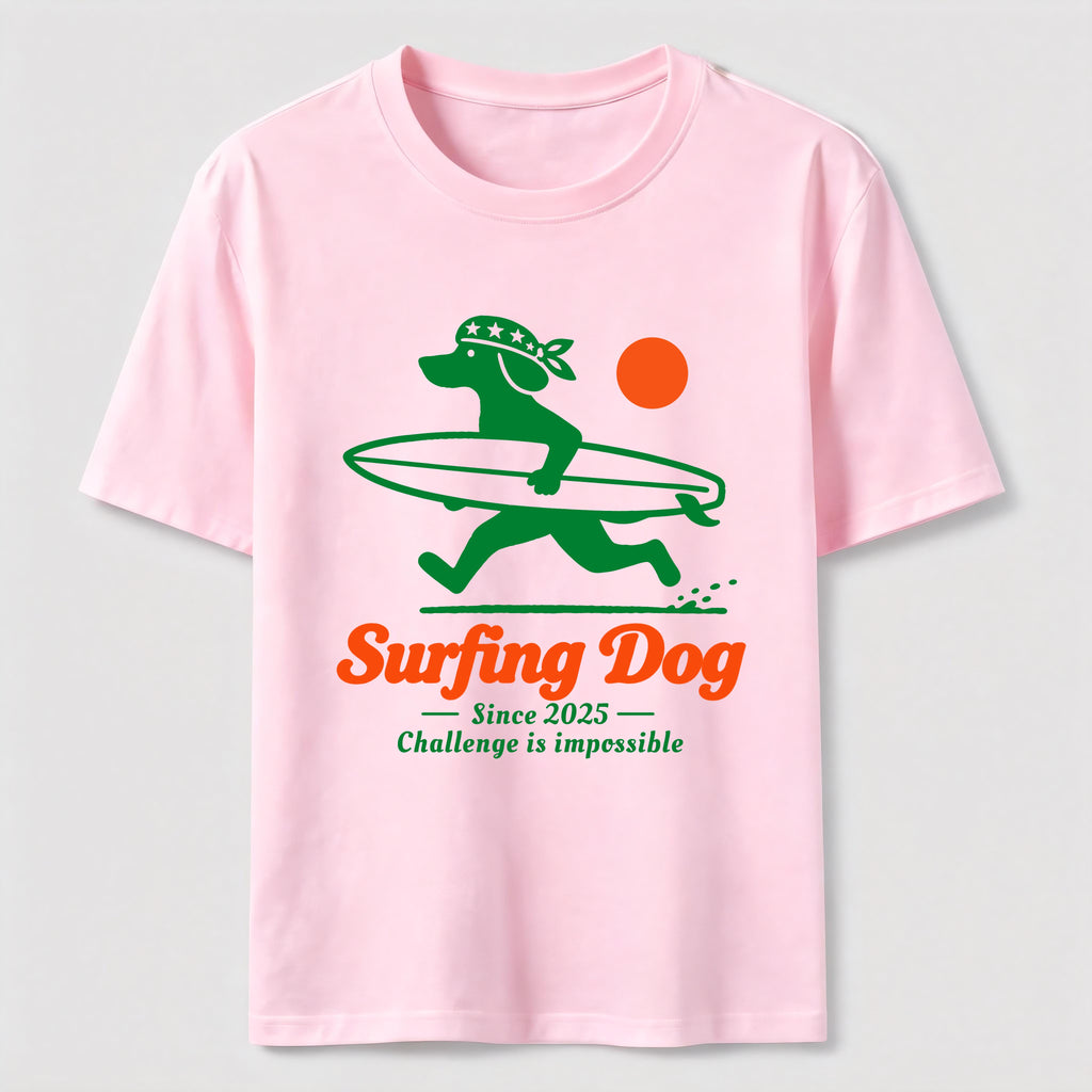 Retro Surf Dog Classic T-Shirt