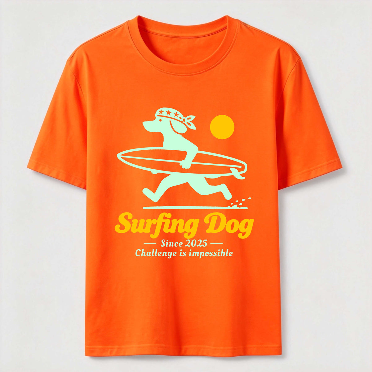 Retro Surf Dog Classic T-Shirt