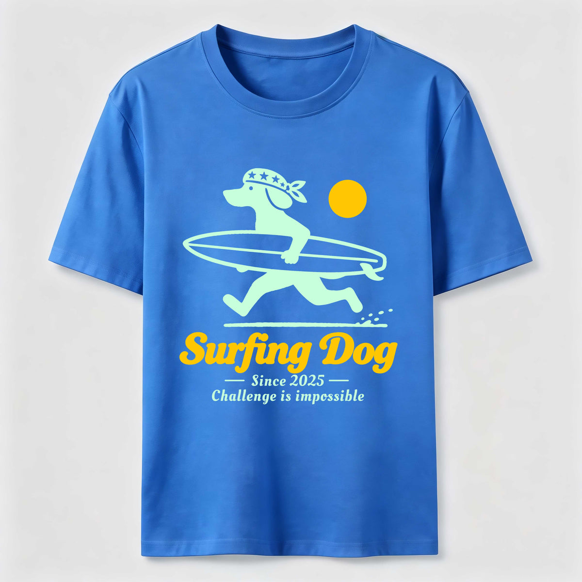 Retro Surf Dog Classic T-Shirt