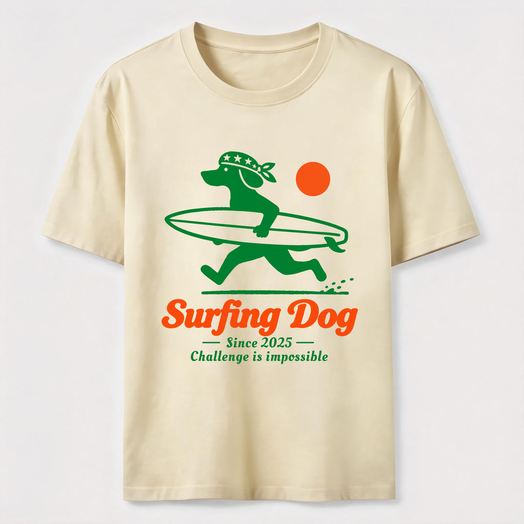 Retro Surf Dog Classic T-Shirt