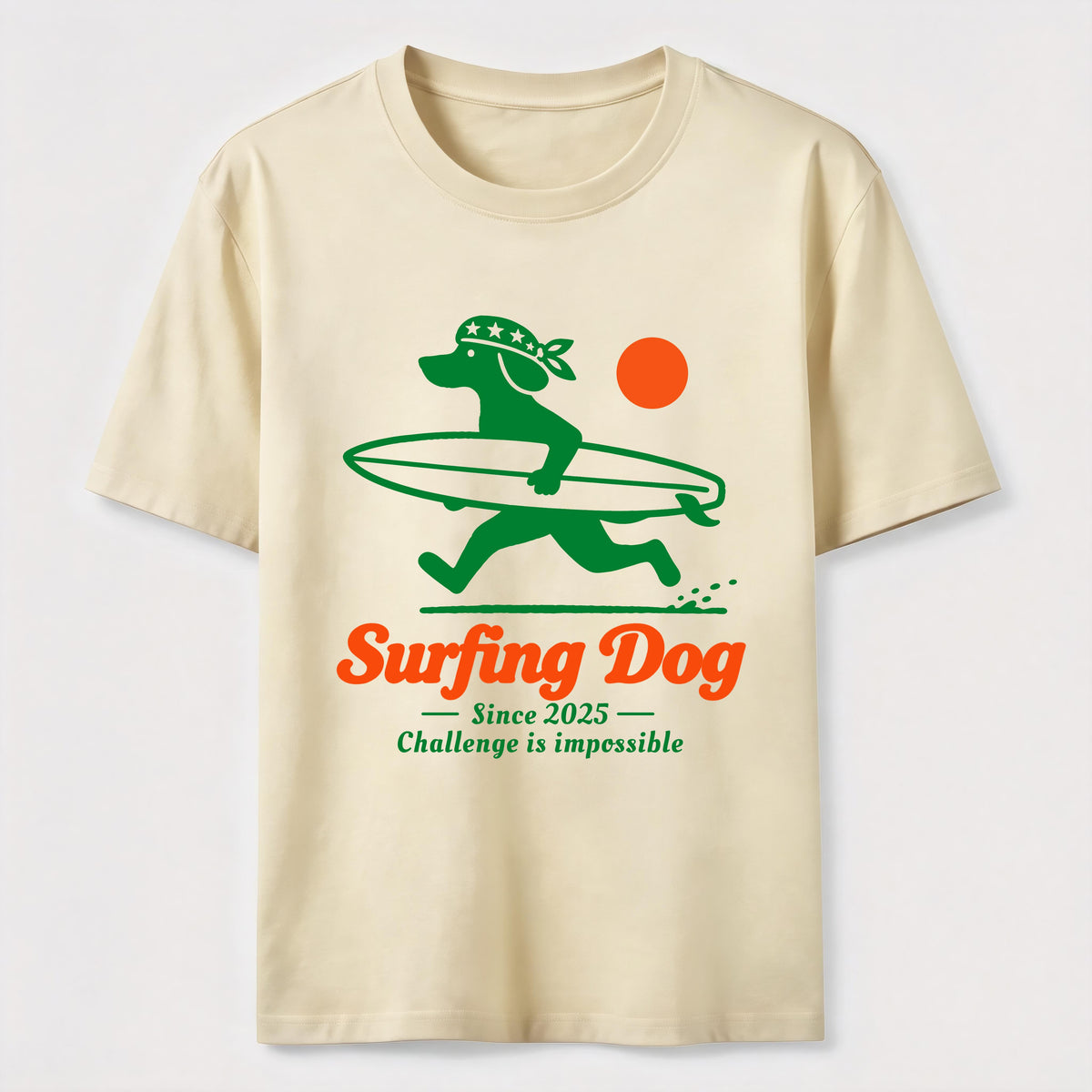 Retro Surf Dog Classic T-Shirt