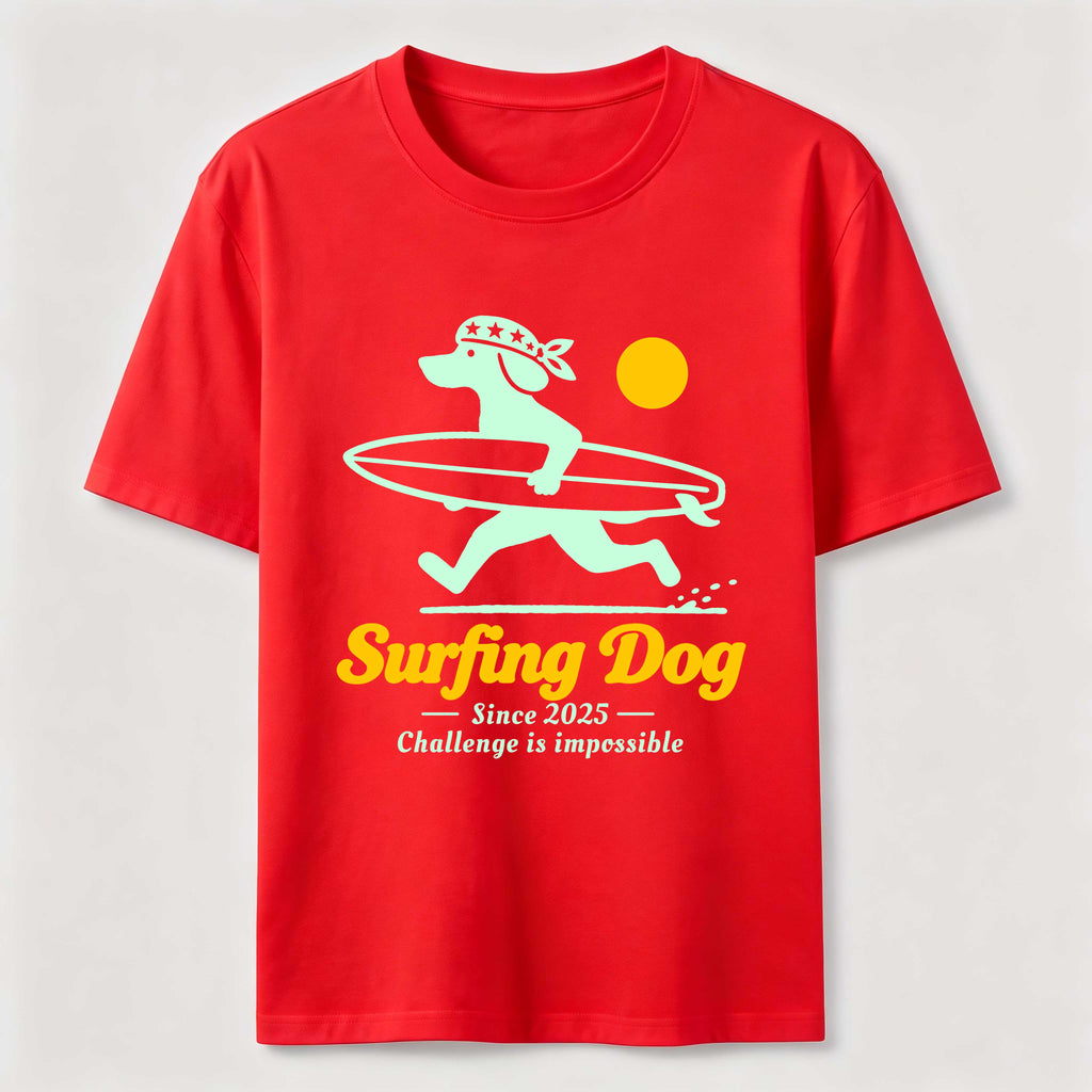 Retro Surf Dog Classic T-Shirt