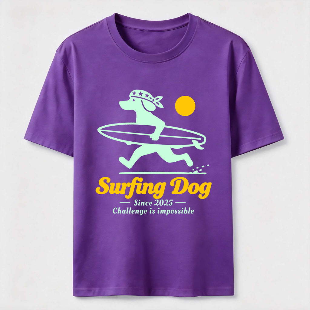Retro Surf Dog Classic T-Shirt