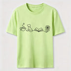 Coffee Dog Books Flowers Classic T-Shirt