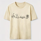 Coffee Dog Books Flowers Classic T-Shirt