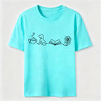Coffee Dog Books Flowers Classic T-Shirt