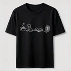 Coffee Dog Books Flowers Classic T-Shirt