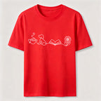 Coffee Dog Books Flowers Classic T-Shirt