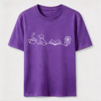 Coffee Dog Books Flowers Classic T-Shirt