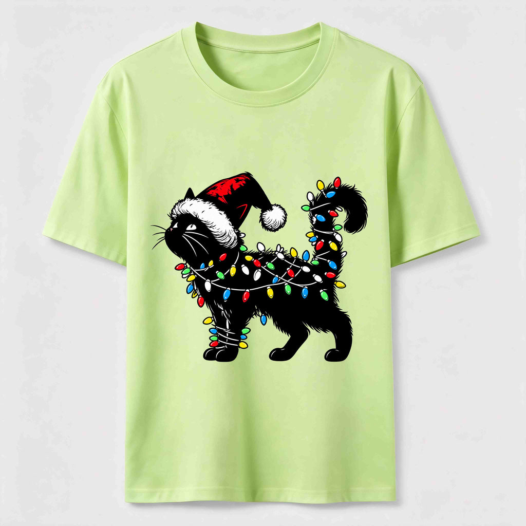 Christmas Lights Cat Classic T-Shirt