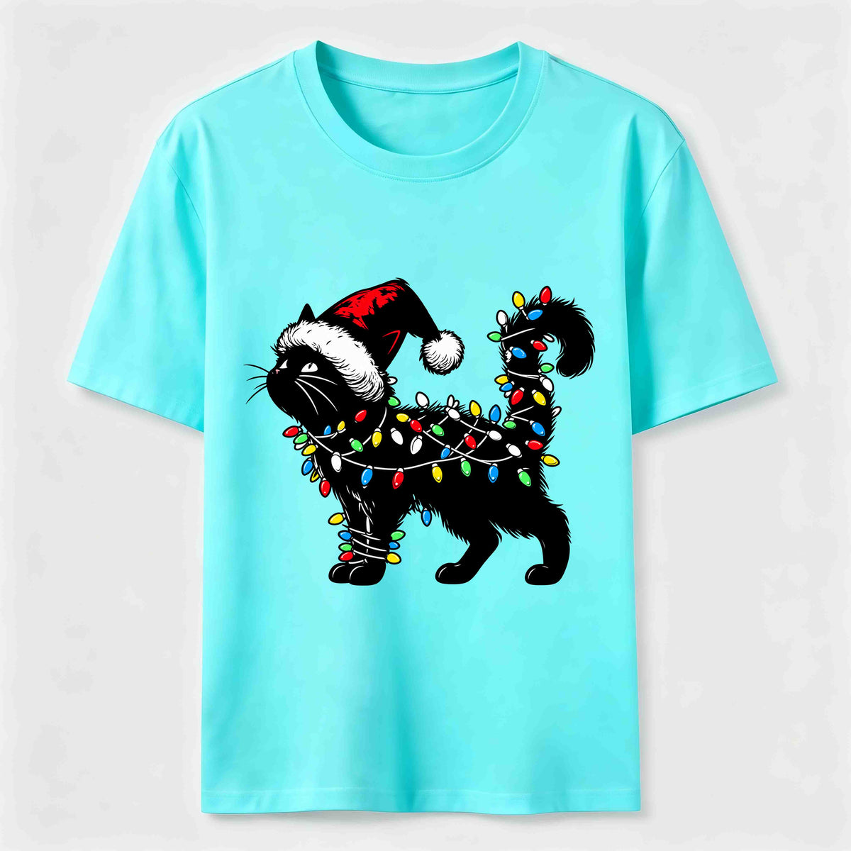 Christmas Lights Cat Classic T-Shirt