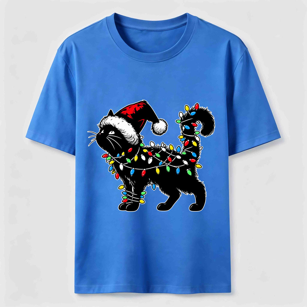 Christmas Lights Cat Classic T-Shirt