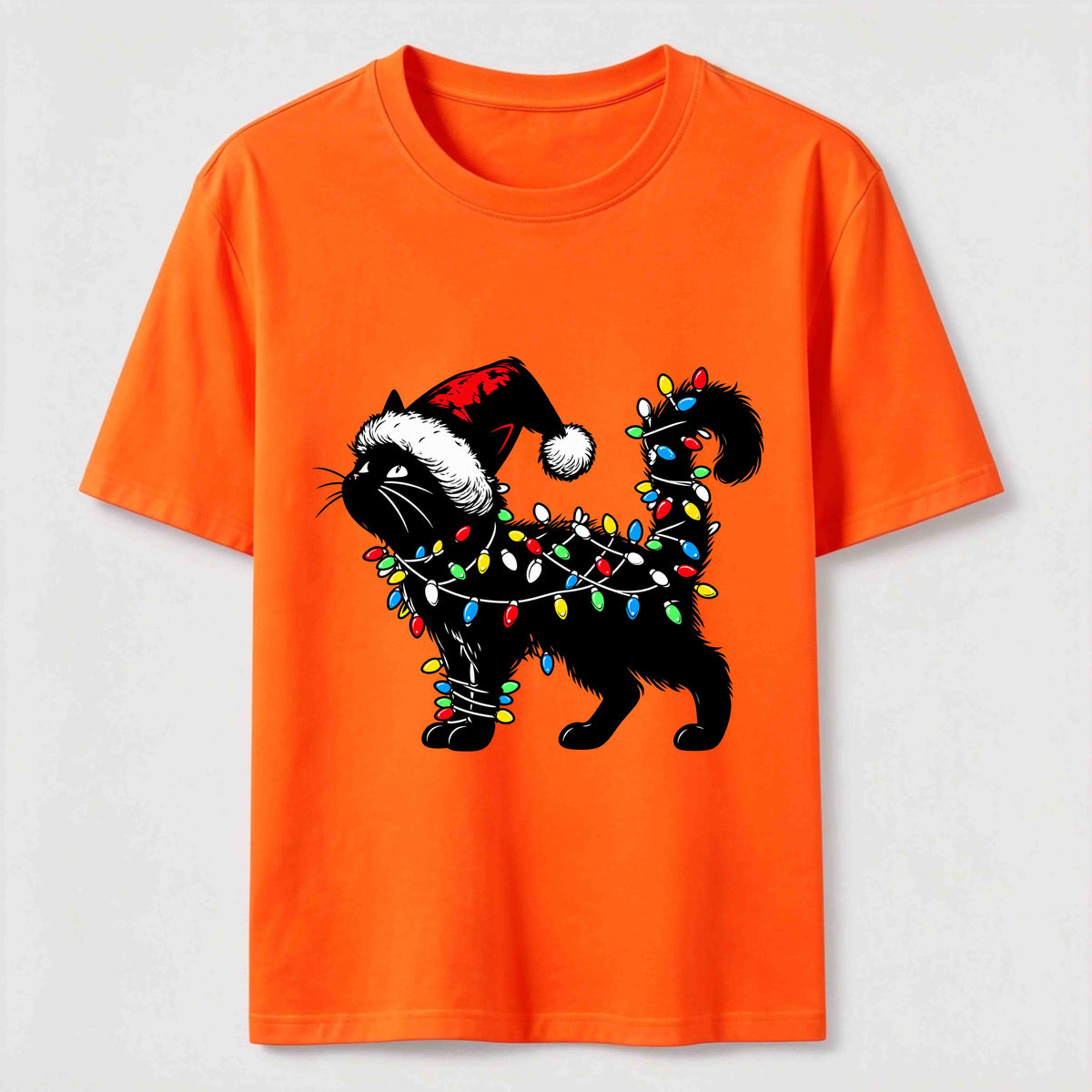 Christmas Lights Cat Classic T-Shirt