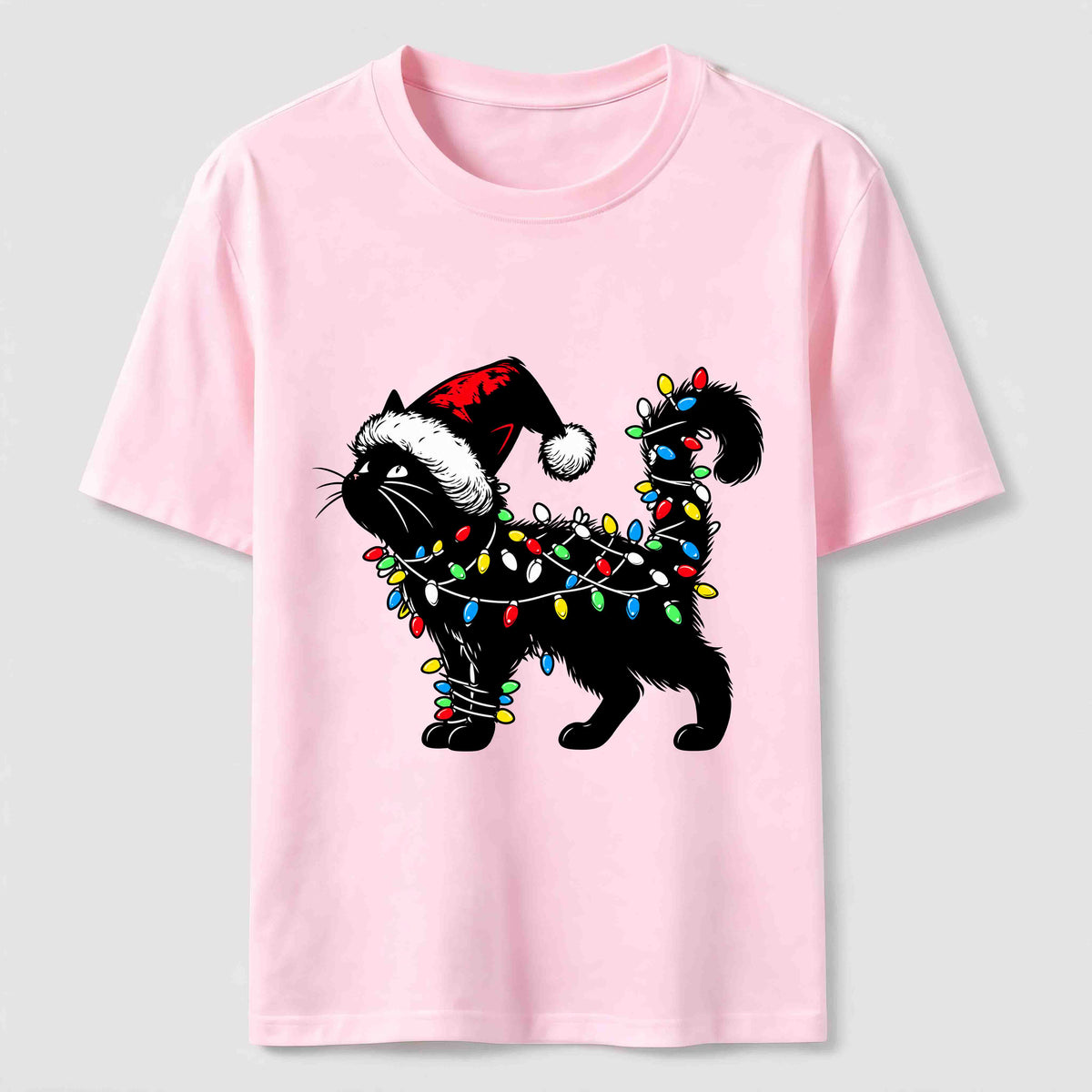 Christmas Lights Cat Classic T-Shirt