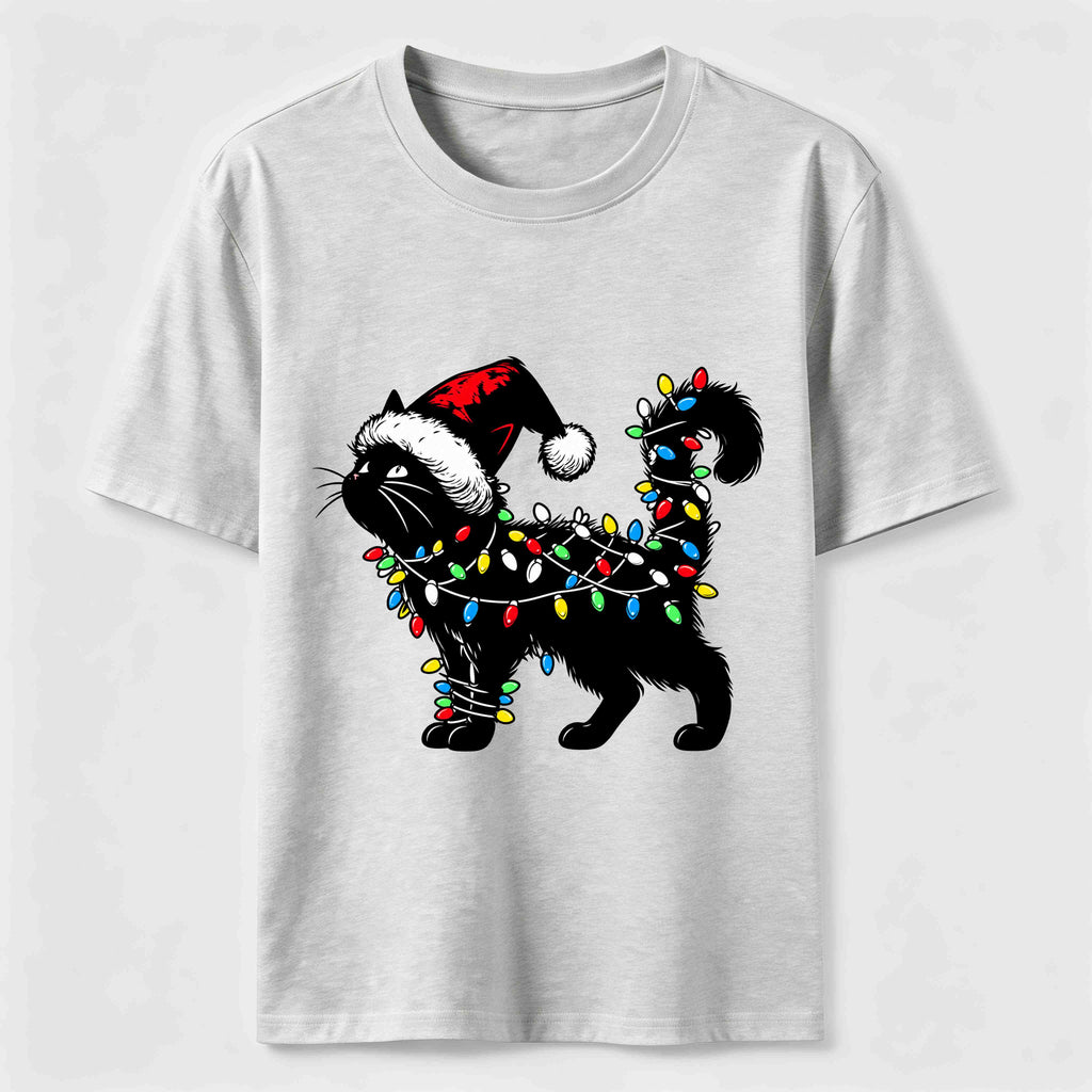 Christmas Lights Cat Classic T-Shirt