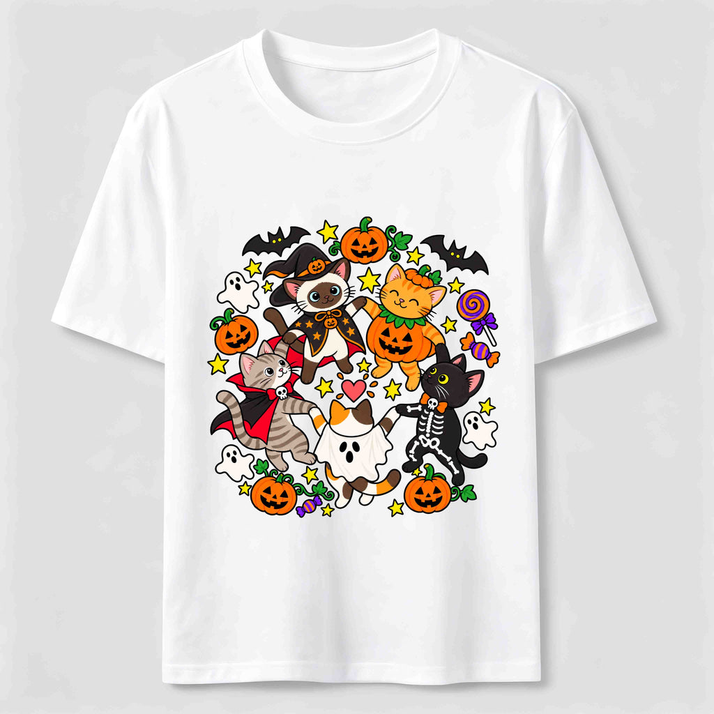 Halloween Cat Costume Circle Classic T-Shirt