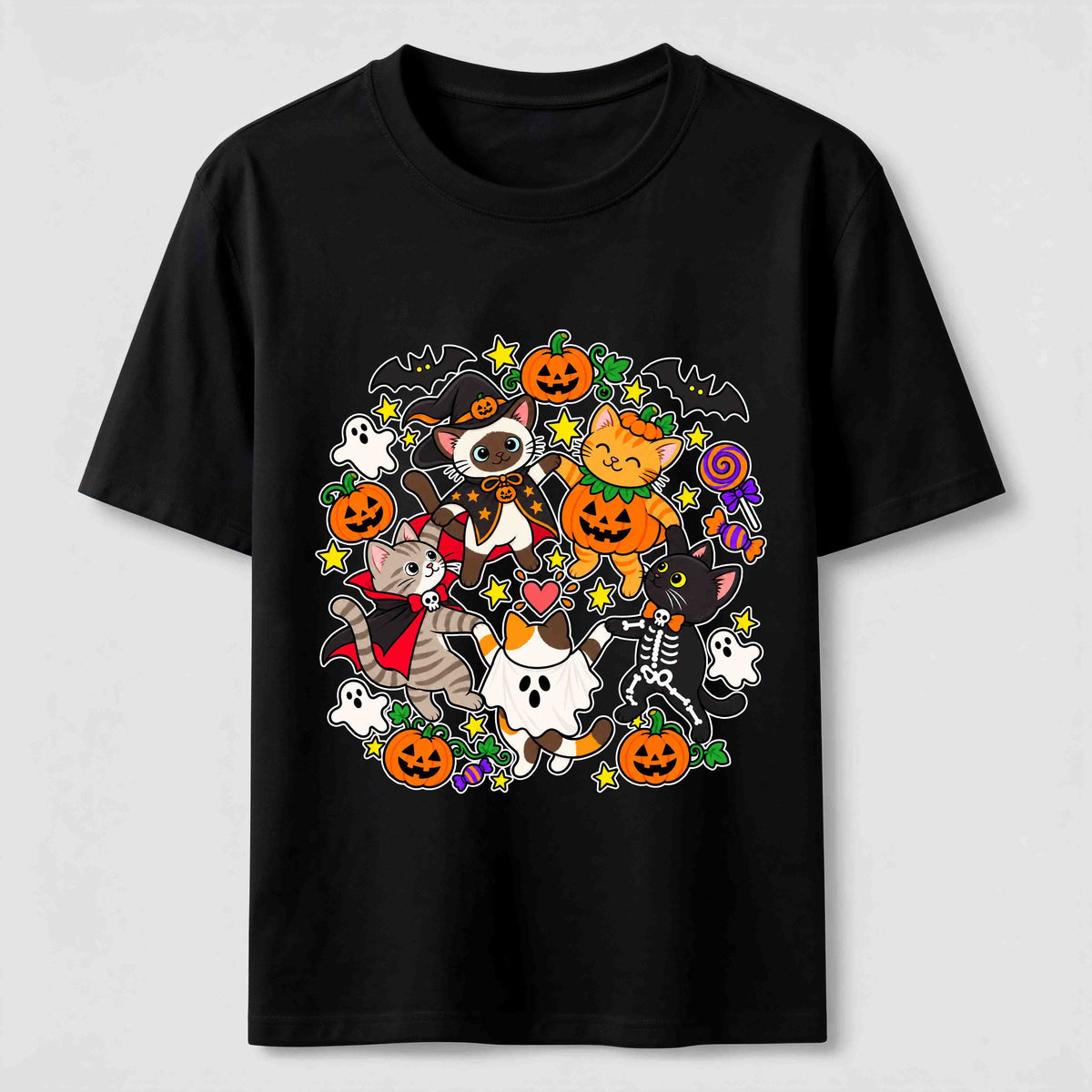 Halloween Cat Costume Circle Classic T-Shirt