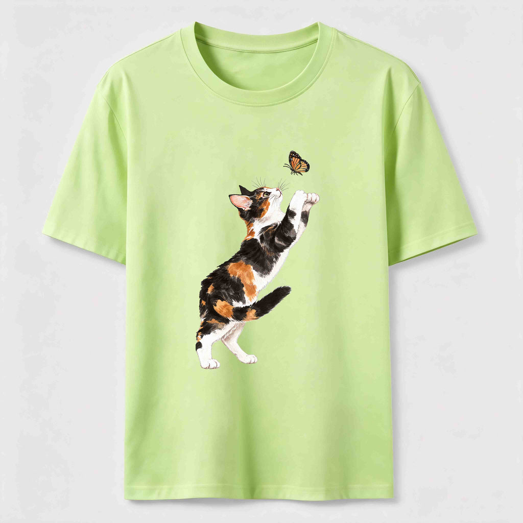Butterfly Chase Cats Classic T-Shirt