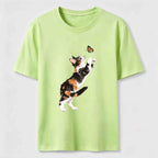 Butterfly Chase Cats Classic T-Shirt