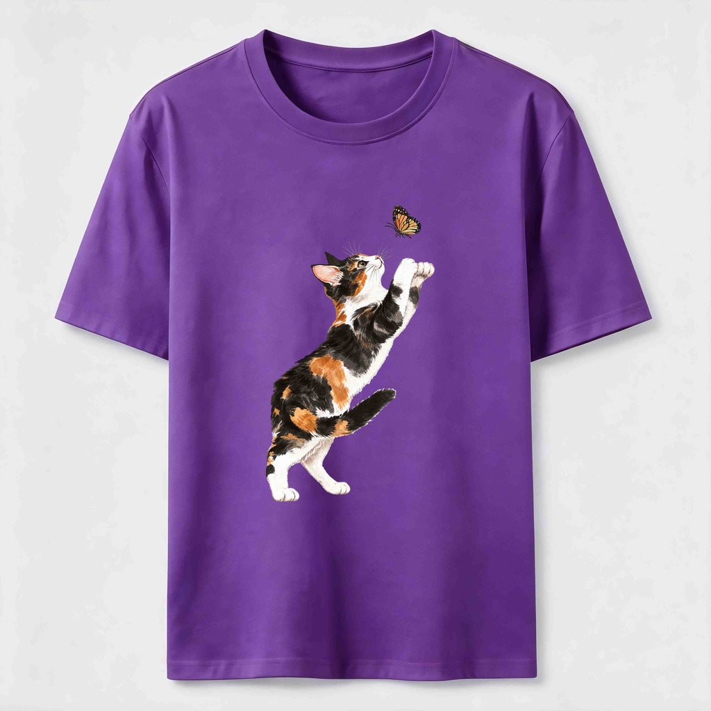 Butterfly Chase Cats Classic T-Shirt