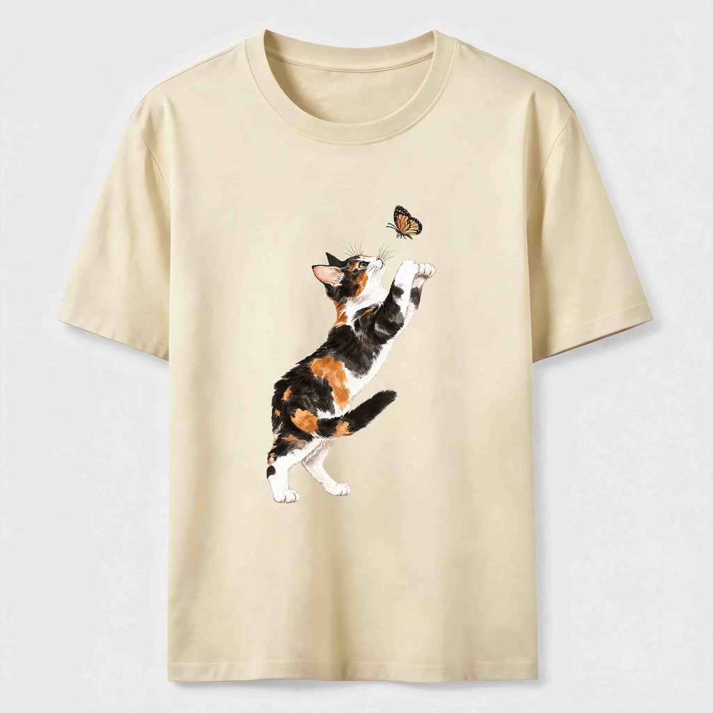 Butterfly Chase Cats Classic T-Shirt