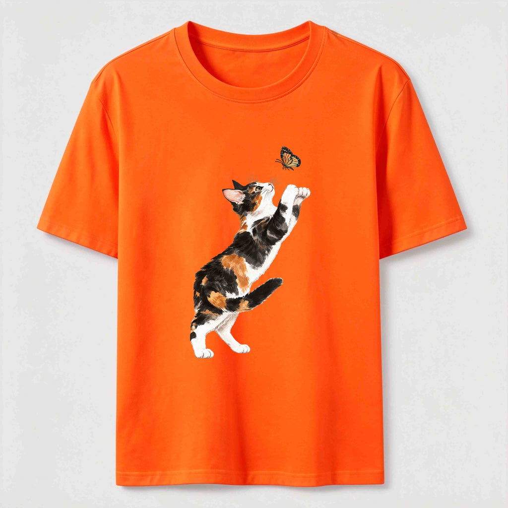 Butterfly Chase Cats Classic T-Shirt