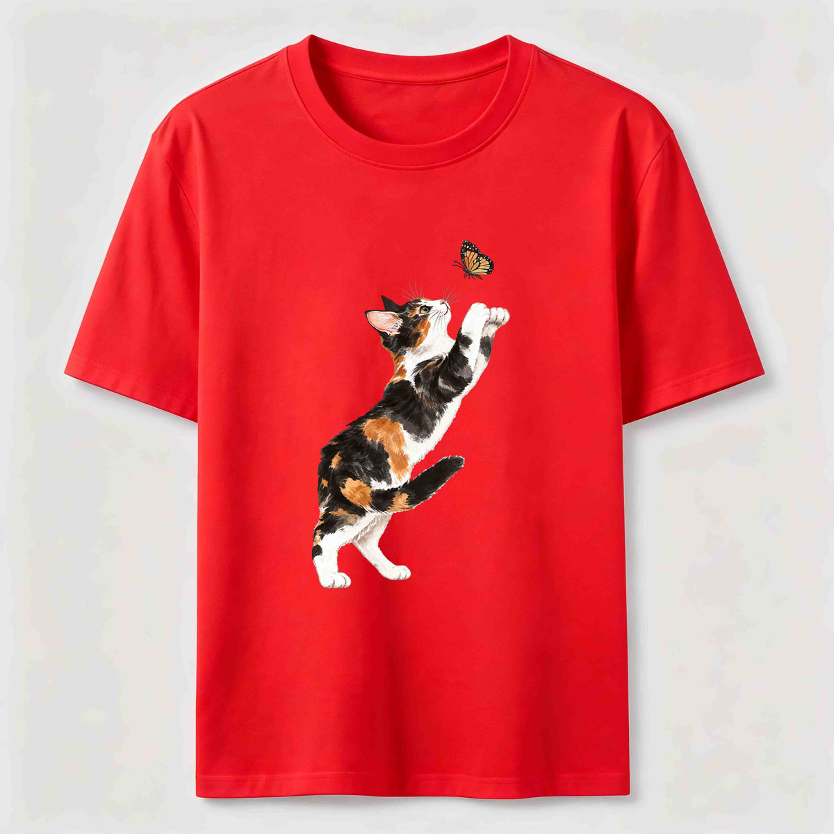 Butterfly Chase Cats Classic T-Shirt