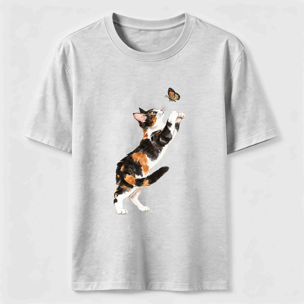 Butterfly Chase Cats Classic T-Shirt