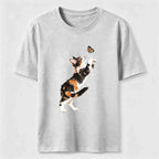 Butterfly Chase Cats Classic T-Shirt