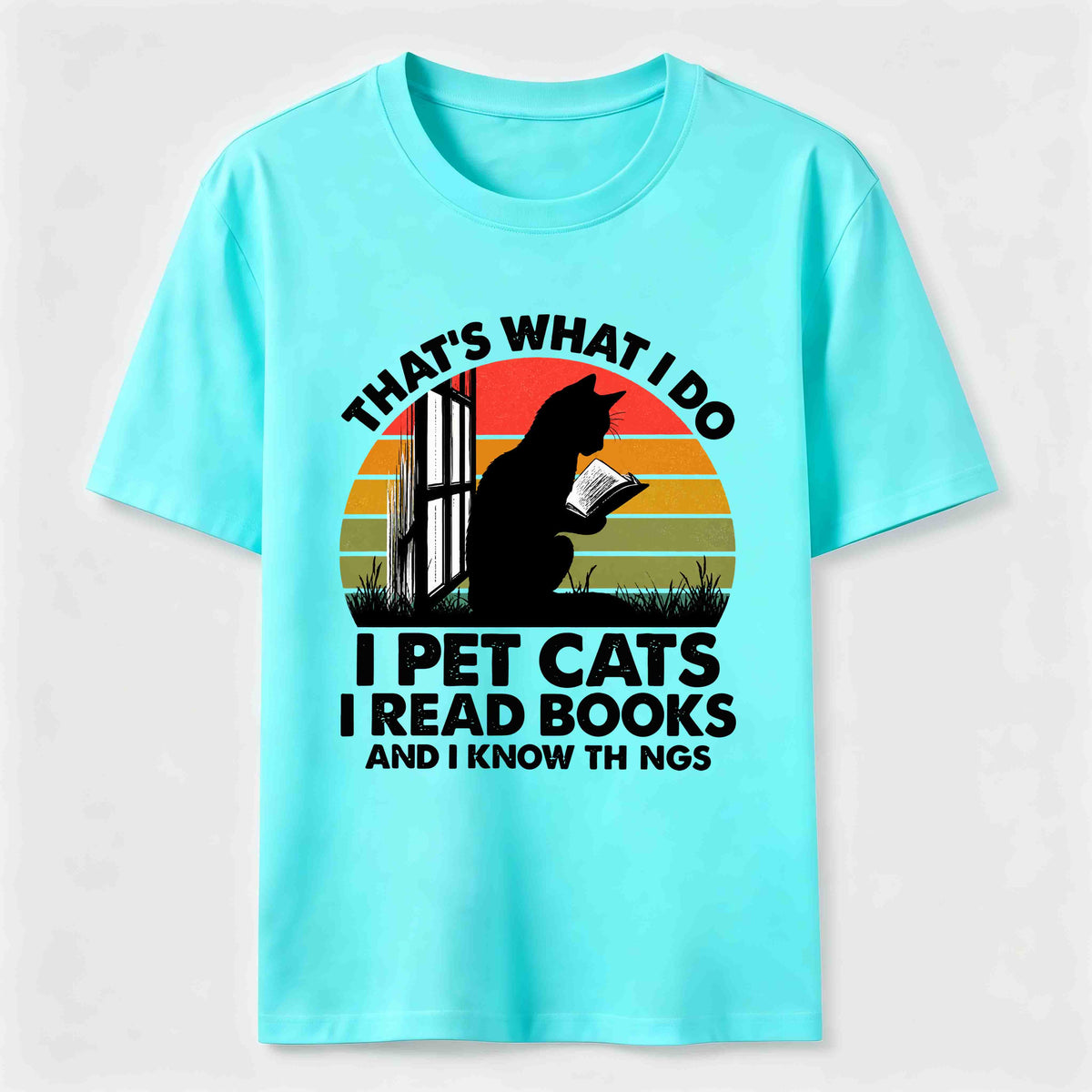 I Pet Cats I Read Books Classic T-Shirt