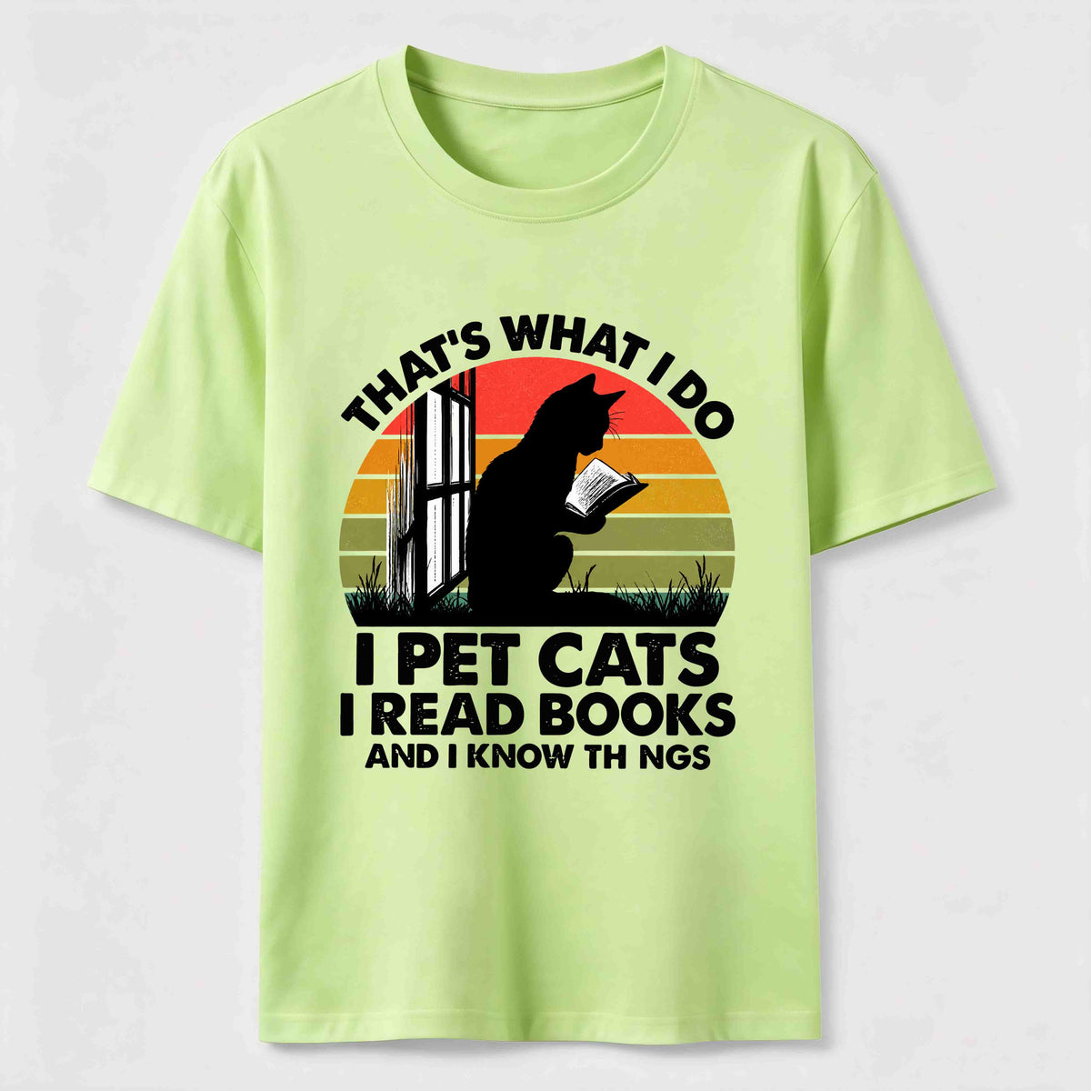 I Pet Cats I Read Books Classic T-Shirt
