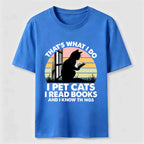 I Pet Cats I Read Books Classic T-Shirt