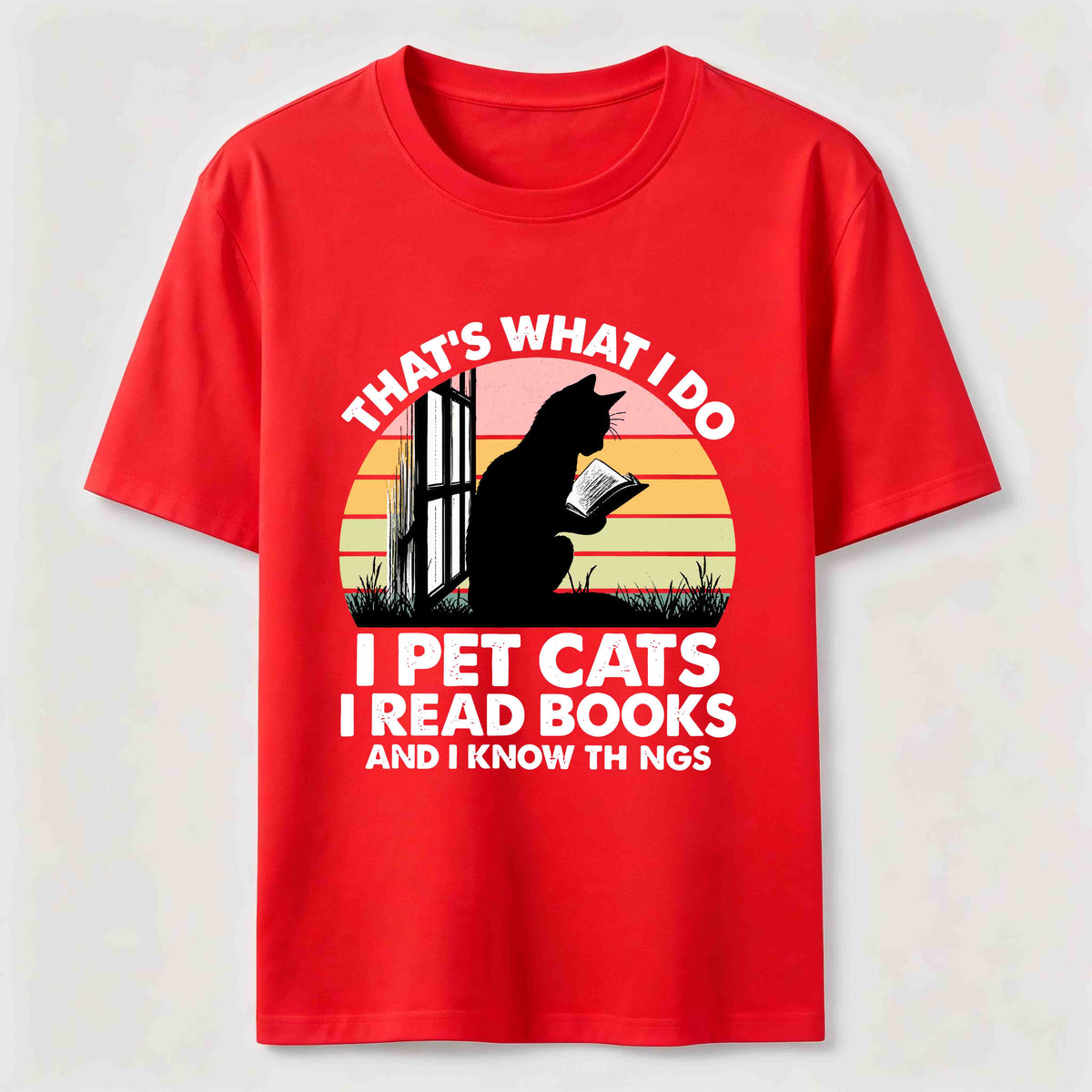 I Pet Cats I Read Books Classic T-Shirt