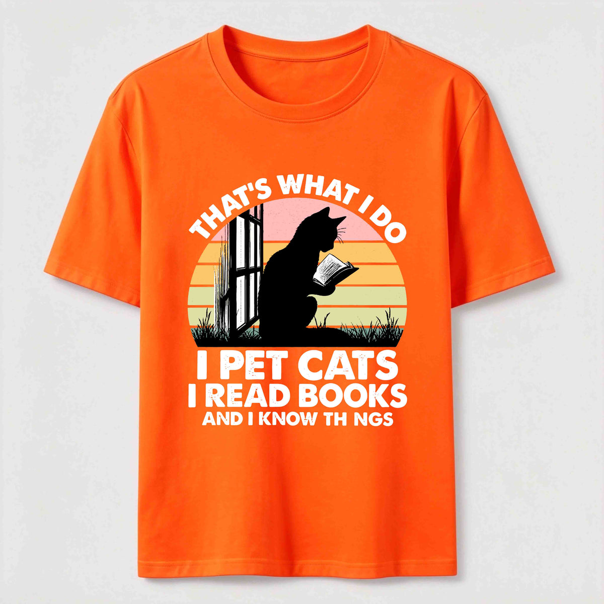 I Pet Cats I Read Books Classic T-Shirt