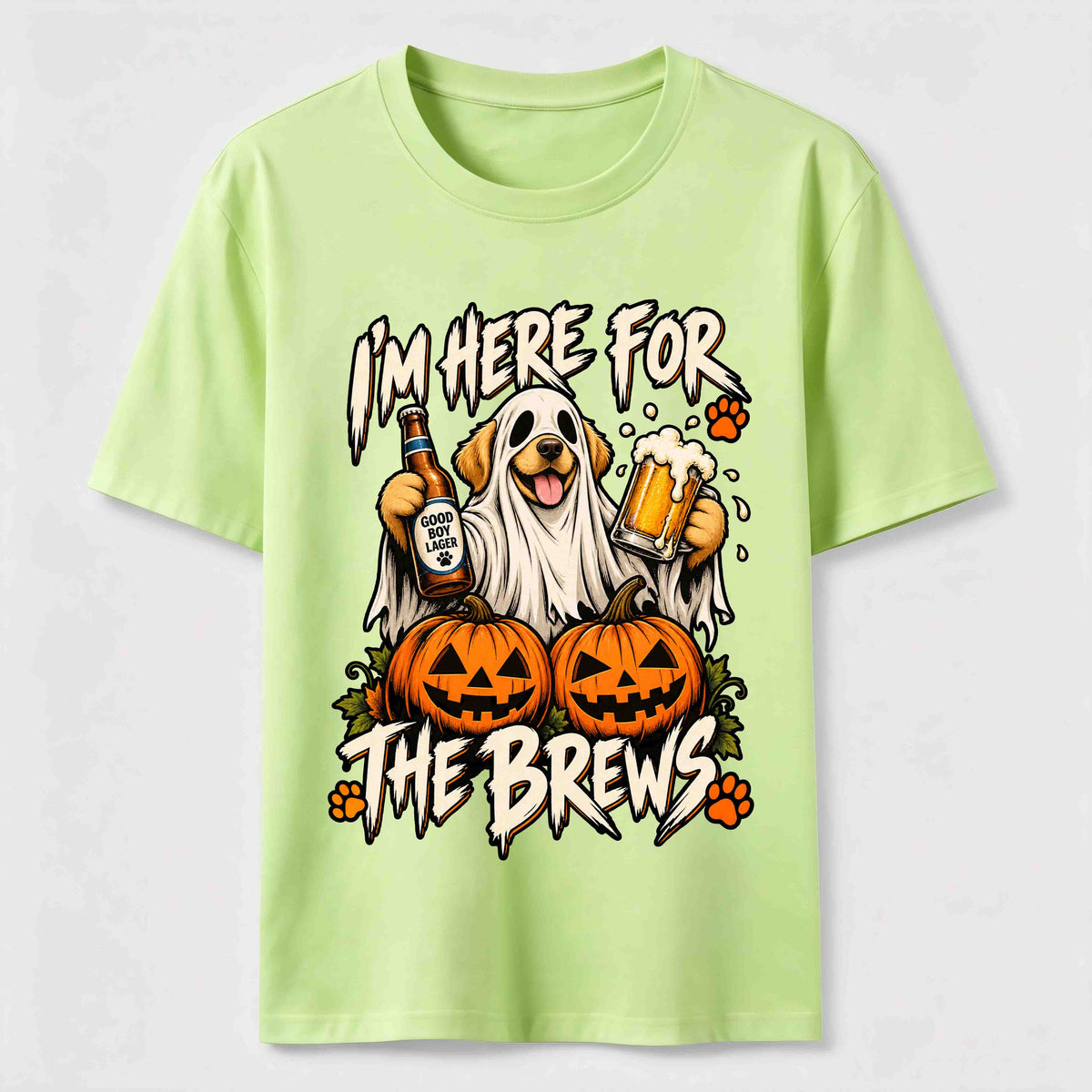 Here for the Brews Ghost Dog Classic T-Shirt
