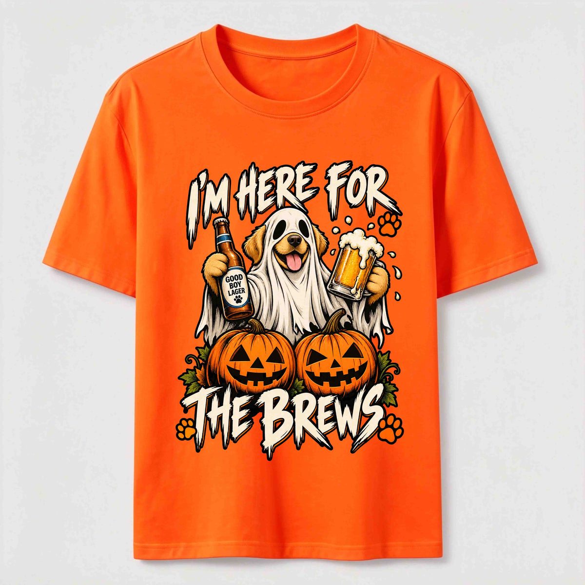 Here for the Brews Ghost Dog Classic T-Shirt