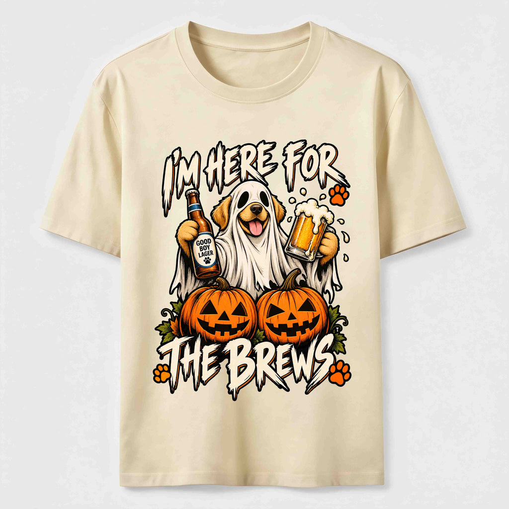 Here for the Brews Ghost Dog Classic T-Shirt