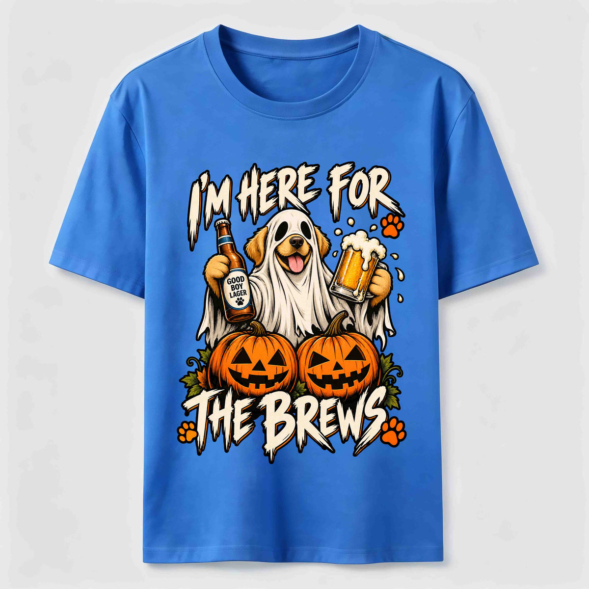Here for the Brews Ghost Dog Classic T-Shirt