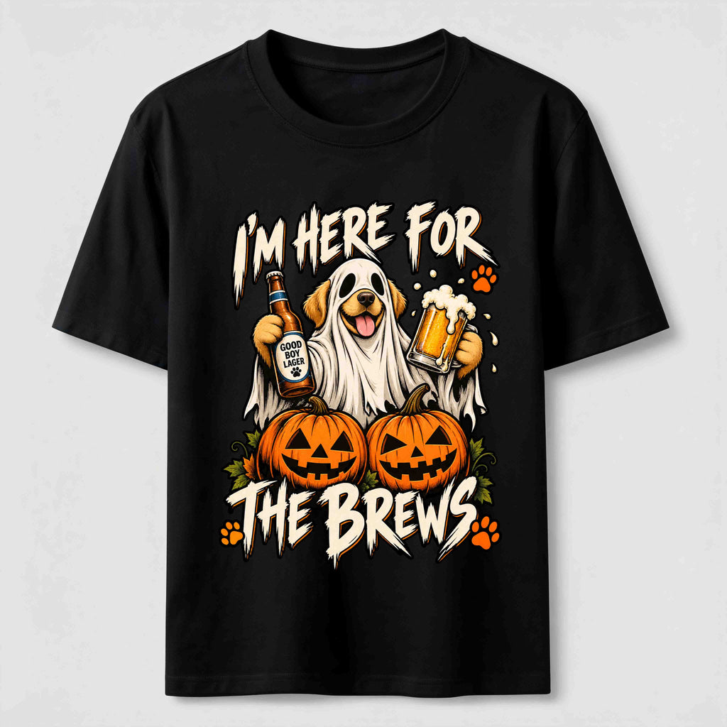 Here for the Brews Ghost Dog Classic T-Shirt