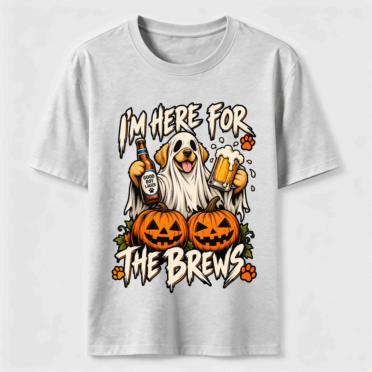Here for the Brews Ghost Dog Classic T-Shirt