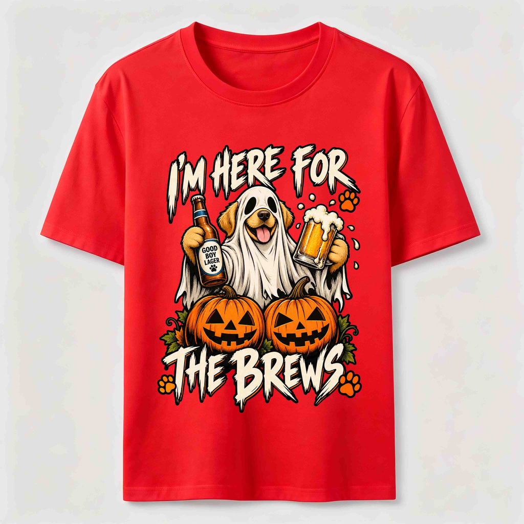 Here for the Brews Ghost Dog Classic T-Shirt