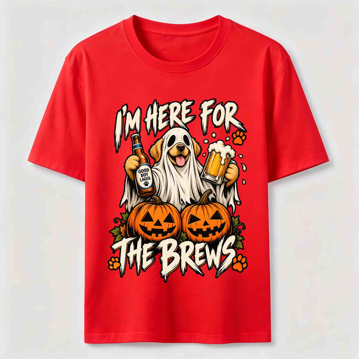 Here for the Brews Ghost Dog Classic T-Shirt