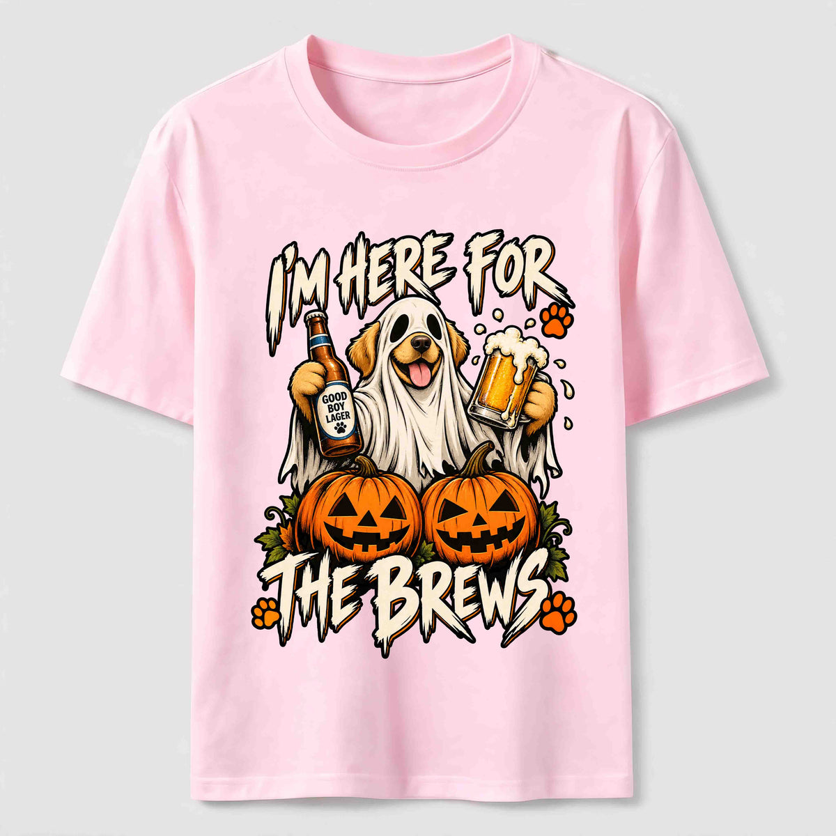 Here for the Brews Ghost Dog Classic T-Shirt