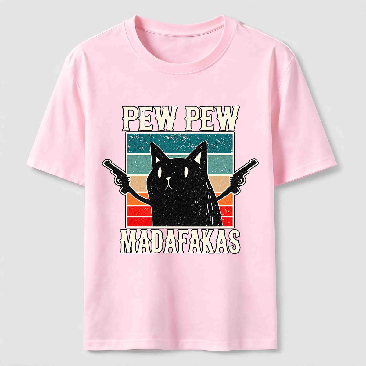 Pew Pew Outlaw Cat Classic T-Shirt