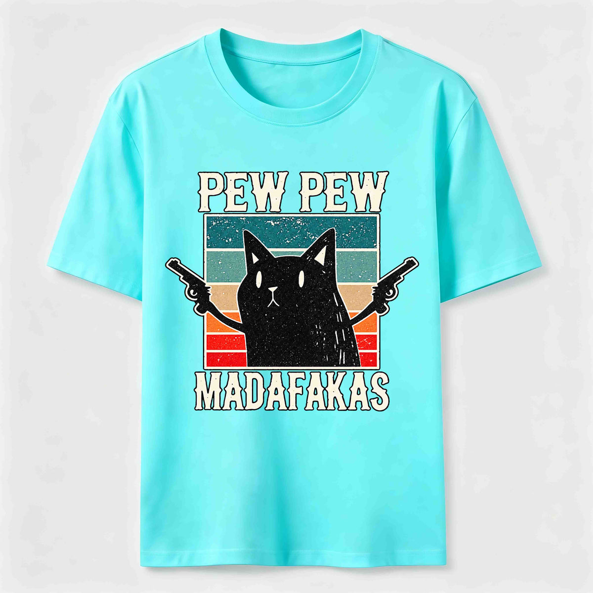 Pew Pew Outlaw Cat Classic T-Shirt