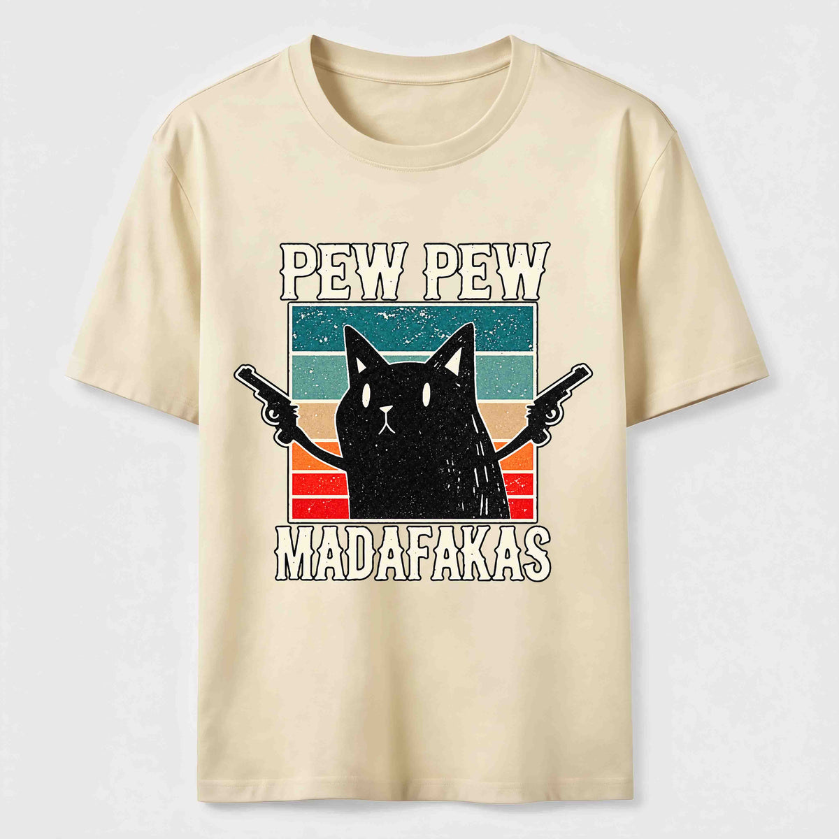 Pew Pew Outlaw Cat Classic T-Shirt
