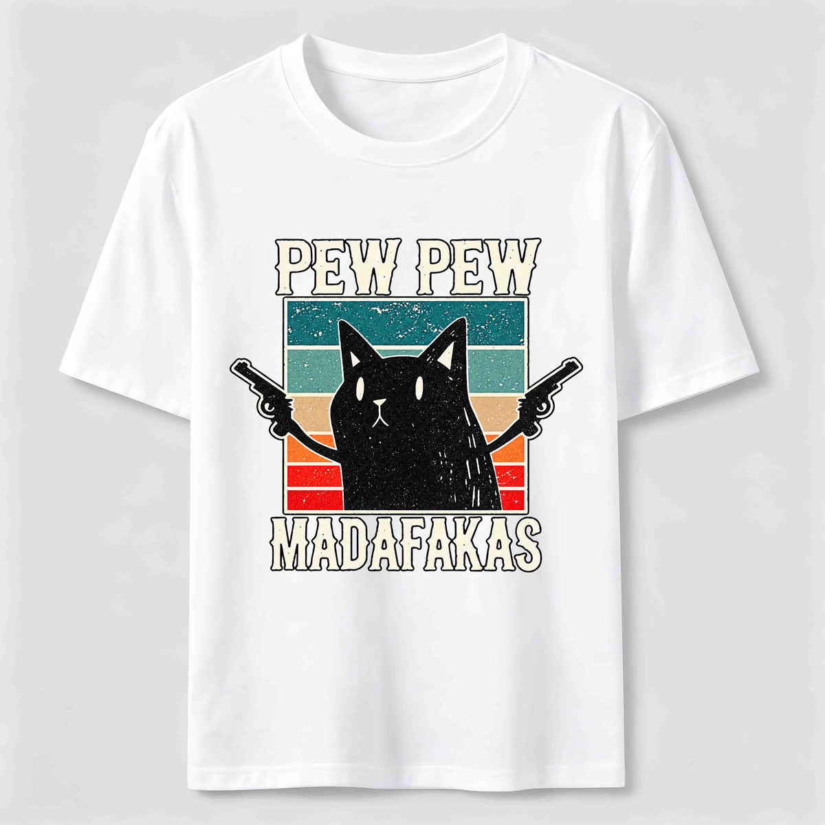 Pew Pew Outlaw Cat Classic T-Shirt